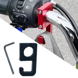Maxbell Motorcycle Hook for Bottles Bags Easy Installation Waterproof Handlebar Hook black