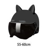 Maxbell Motorcycle Helmet with Visor Breathable Comfortable to Wear Motorbike Helmet Black