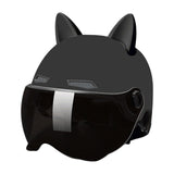 Maxbell Motorcycle Helmet with Visor Breathable Comfortable to Wear Motorbike Helmet Black