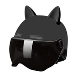 Maxbell Motorcycle Helmet with Visor Breathable Comfortable to Wear Motorbike Helmet Black