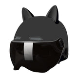 Maxbell Motorcycle Helmet with Visor Breathable Comfortable to Wear Motorbike Helmet Black