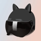 Maxbell Motorcycle Helmet with Visor Breathable Comfortable to Wear Motorbike Helmet Black