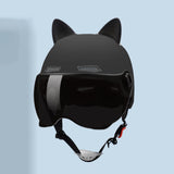 Maxbell Motorcycle Helmet with Visor Breathable Comfortable to Wear Motorbike Helmet Black