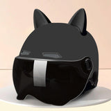 Maxbell Motorcycle Helmet with Visor Breathable Comfortable to Wear Motorbike Helmet Black