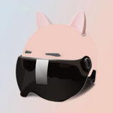 Maxbell Motorcycle Helmet with Visor Breathable Comfortable to Wear Motorbike Helmet Pink