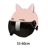 Maxbell Motorcycle Helmet with Visor Breathable Comfortable to Wear Motorbike Helmet Pink