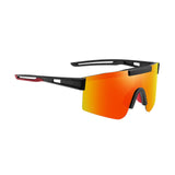 Maxbell Sport Polarized Sunglasses Cycling Glasses for Running Climbing Cycling  Black Orange
