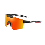 Maxbell Sport Polarized Sunglasses Cycling Glasses for Running Climbing Cycling  Black Orange