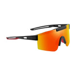 Maxbell Sport Polarized Sunglasses Cycling Glasses for Running Climbing Cycling  Black Orange