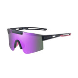 Maxbell Sport Polarized Sunglasses Cycling Glasses for Running Climbing Cycling Black Purple