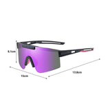 Maxbell Sport Polarized Sunglasses Cycling Glasses for Running Climbing Cycling Black Purple