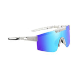 Maxbell Sport Polarized Sunglasses Cycling Glasses for Running Climbing Cycling  White Blue