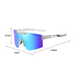 Maxbell Sport Polarized Sunglasses Cycling Glasses for Running Climbing Cycling  White Blue