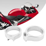 Maxbell 2x Motorcycle Handlebar Risers Assembly for Honda VFR800 43mm CBR1100XX silver