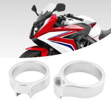 Maxbell 2x Motorcycle Handlebar Risers Assembly for Honda VFR800 43mm CBR1100XX silver