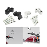 Maxbell 2 Pieces Motorcycle Handlebar Riser Clamp for Honda CB1100 RS CB1100 EX Black