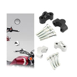 Maxbell 2 Pieces Motorcycle Handlebar Riser Clamp for Honda CB1100 RS CB1100 EX Black