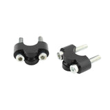Maxbell 2 Pieces Motorcycle Handlebar Riser Clamp for Honda CB1100 RS CB1100 EX Black