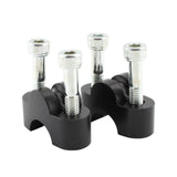 Maxbell 2 Pieces Motorcycle Handlebar Riser Clamp for Honda CB1100 RS CB1100 EX Black