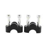 Maxbell 2 Pieces Motorcycle Handlebar Riser Clamp for Honda CB1100 RS CB1100 EX Black