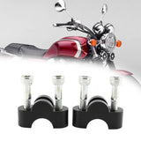 Maxbell 2 Pieces Motorcycle Handlebar Riser Clamp for Honda CB1100 RS CB1100 EX Black