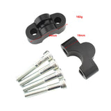 Maxbell 2 Pieces Motorcycle Handlebar Riser Clamp for Honda CB1100 RS CB1100 EX Black