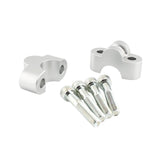 Maxbell 2 Pieces Motorcycle Handlebar Riser Clamp for Honda CB1100 RS CB1100 EX Silver