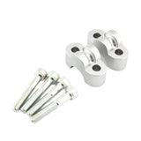 Maxbell 2 Pieces Motorcycle Handlebar Riser Clamp for Honda CB1100 RS CB1100 EX Silver