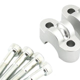Maxbell 2 Pieces Motorcycle Handlebar Riser Clamp for Honda CB1100 RS CB1100 EX Silver