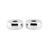 Maxbell 2Pcs Motorcycle Handlebar Risers for Harley Davidson Fxdl Dyna Lowrider Silver