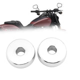 Maxbell 2Pcs Motorcycle Handlebar Risers for Harley Davidson Fxdl Dyna Lowrider Silver