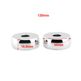 Maxbell 2Pcs Motorcycle Handlebar Risers for Harley Davidson Fxdl Dyna Lowrider Silver