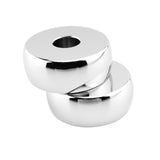 Maxbell 2Pcs Motorcycle Handlebar Risers for Harley Davidson Fxdl Dyna Lowrider Silver