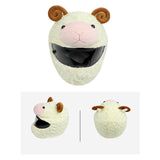 Maxbell Helmet Cover Sleeve for Full Face Helmets Motorbike Plush Funny Helmet Cover sheep