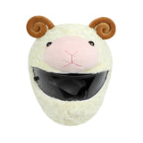 Maxbell Helmet Cover Sleeve for Full Face Helmets Motorbike Plush Funny Helmet Cover sheep