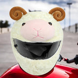 Maxbell Helmet Cover Sleeve for Full Face Helmets Motorbike Plush Funny Helmet Cover sheep