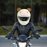 Maxbell Helmet Cover Sleeve for Full Face Helmets Motorbike Plush Funny Helmet Cover sheep