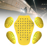 Maxbell 5x Armor Pads Body Protector for Motorcycle Street Biker Jackets Riding M