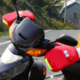 Maxbell Motorcycle Handlebar Gloves Winter Motorcycle Gloves for Electric Bikes Red
