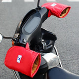 Maxbell Motorcycle Handlebar Gloves Winter Motorcycle Gloves for Electric Bikes Red