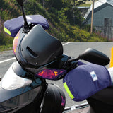 Maxbell Motorcycle Handlebar Gloves Winter Motorcycle Gloves for Electric Bikes Navy Blue