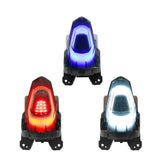 Maxbell Motorcycle Rear Tail Light Durable LED Brake Light Rear Light for LC135 White