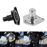 Maxbell Solenoid Cover Spare Parts Fittings Push Button Starter for Softail for Dyna Black