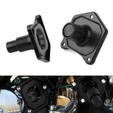 Maxbell Solenoid Cover Spare Parts Fittings Push Button Starter for Softail for Dyna Black