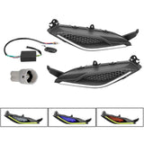 Maxbell Motorcycle Flowing Turn Signal Lights for Yamaha LC135V2-v7 Replacement Blue