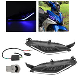 Maxbell Motorcycle Flowing Turn Signal Lights for Yamaha LC135V2-v7 Replacement Blue