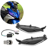 Maxbell Motorcycle Flowing Turn Signal Lights for Yamaha LC135V2-v7 Replacement Blue
