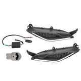 Maxbell Motorcycle Flowing Turn Signal Lights for Yamaha LC135V2-v7 Replacement White