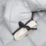 Maxbell Motorcycle Windproof Quilt Easy to Install PU Leather Leg Apron Cold Prevent Gray