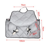 Maxbell Motorcycle Windproof Quilt Easy to Install PU Leather Leg Apron Cold Prevent Gray